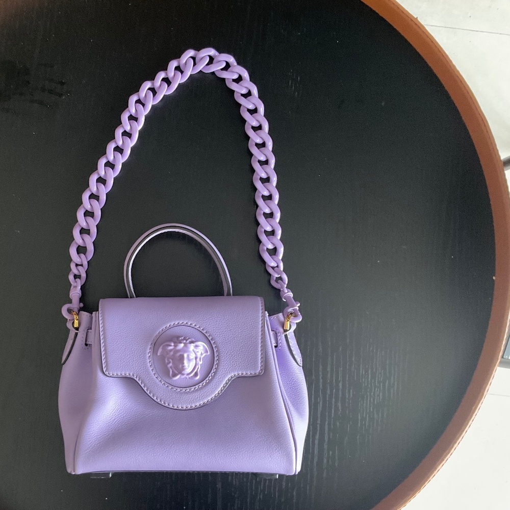 NEW Versace Lilac MEDUSA bag